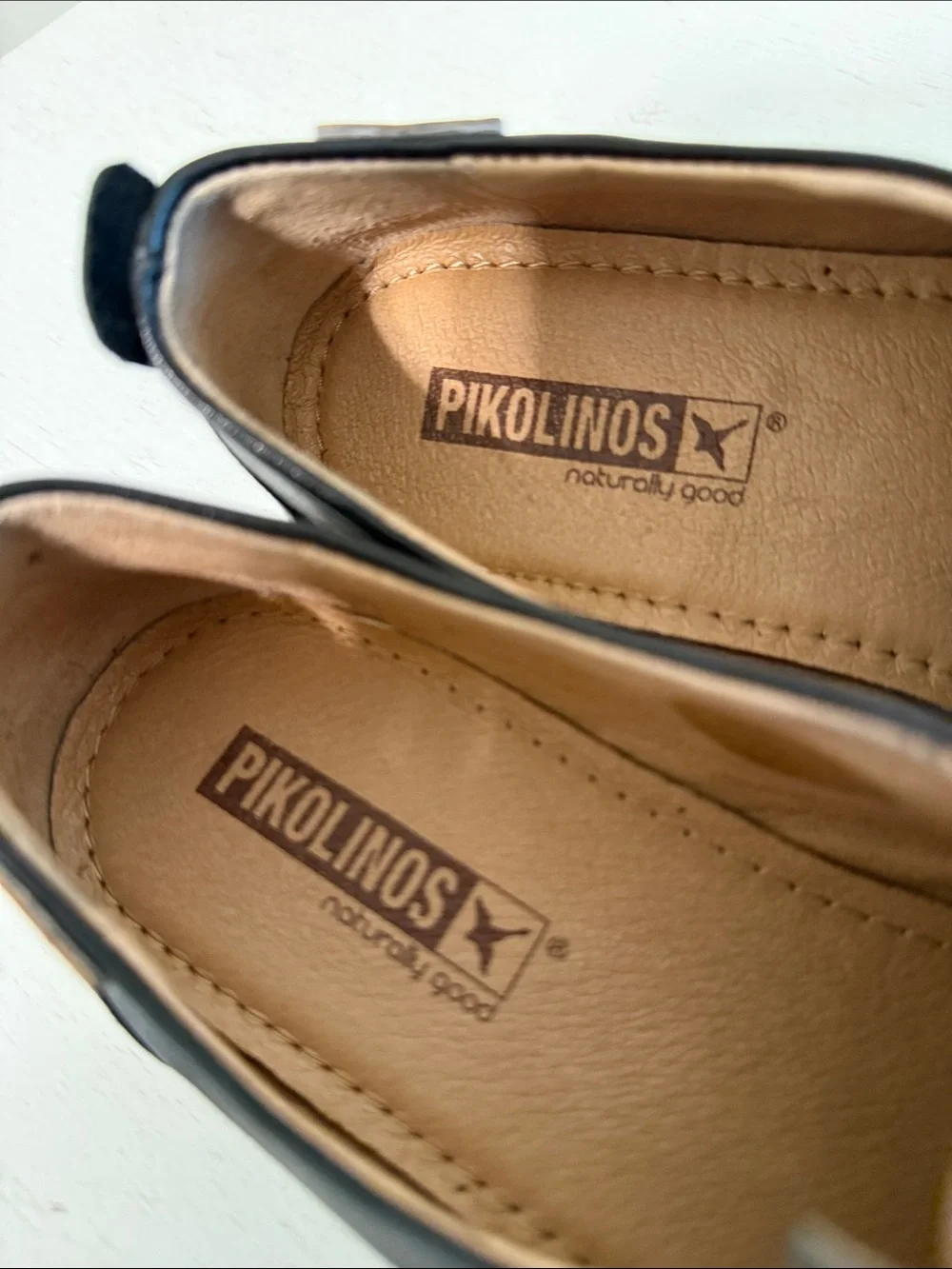 PIKOLINOS Women’s Pyrgos Black Leather Slip-On Oxfords / Size 5.5-6 (36)